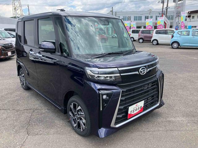 タントカスタムXリミテッド2WD 660cc CVT ETC車載器 衝突被害軽減ブレーキ 横滑り防止装置 ABS アイドリングストップ プッシュボタンスタート 両側電動スライドドア フォグランプ クルーズコントロール(福島県)の中古車