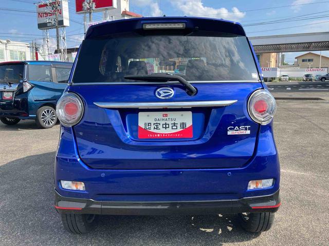 キャストスポーツＳＡII２ＷＤ　ＣＶＴ　６６０ｃｃ　ＣＤチューナー　衝突被害軽減ブレーキ　横滑り防止機能　運転席シートヒーター　オートライト　アイドリングストップ　プッシュボタンスタート　運転席・助手席エアバック（福島県）の中古車