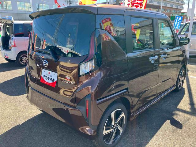 ムーヴ 中古車 ＲＳ２ＷＤ　ターボ車　届出済み未使用車　純正アルミホイール　パノラマモニター　両側スライドドア　クルーズコントロール　オートライト　ＬＥＤライト　電動パーキングブレーキ　運転席・助手席シートヒーター