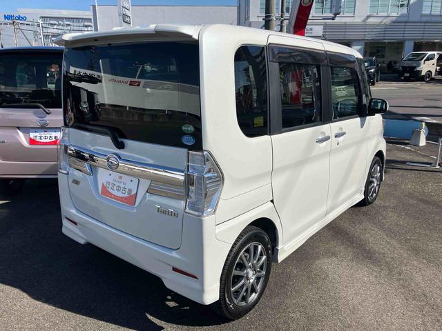 タント 中古車 カスタムＲＳ　トップエディションＳＡ２ＷＤ　ＣＶＴ　６６０ｃｃ　純正ナビ　バックカメラ　衝突被害軽減ブレーキ　横滑り防止機能　両側電動スライドドア　アイドリングストップ　プッシュボタンスタート　ＬＥＤヘッドランプ　フォグランプ