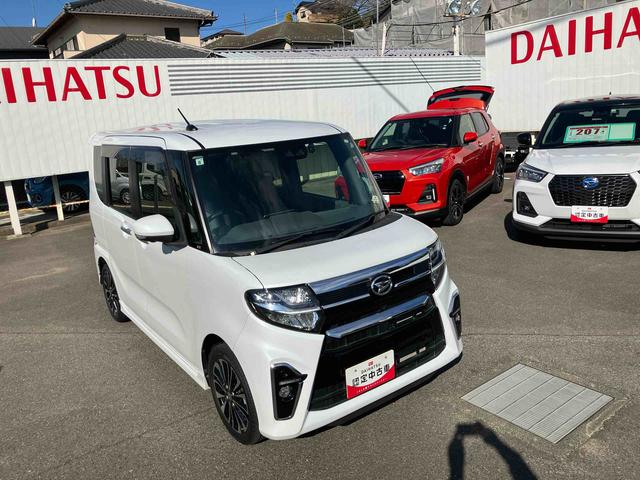 タントカスタムＲＳ２ＷＤ　ＣＶＴ　６６０ｃｃ　ターボ　カーナビ　全方位モニター　ドライブレコーダー　衝突被害軽減ブレーキ　横滑り防止装置　ＡＢＳ　アイドリングストップ　プッシュボタンスタート　両側電動スライドドア（福島県）の中古車