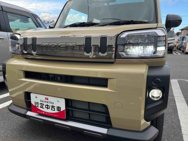 タフトＧターボ　ダーククロムベンチャー２ＷＤ　ＣＶＴ　６６０ｃｃ　クルーズコントロール　衝突被害軽減ブレーキ　横滑り防止装置　ＡＢＳ　アイドリングストップ　プッシュボタンスタート　スカイフィールトップ　前席シートヒーター（福島県）の中古車