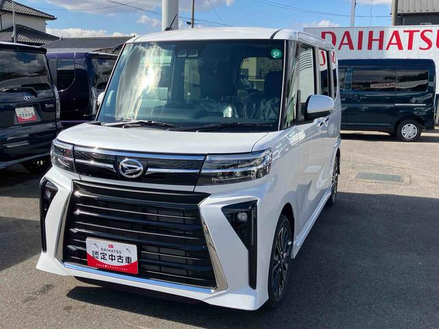 タントカスタムＲＳ２ＷＤ　ＣＶＴ　６６０ｃｃ　ターボ　両側電動スライドドア　衝突被害軽減ブレーキ　横滑り防止装置　ＡＢＳ　アイドリングストップ　プッシュボタンスタート　ベンチシート　前席シートヒーター（福島県）の中古車