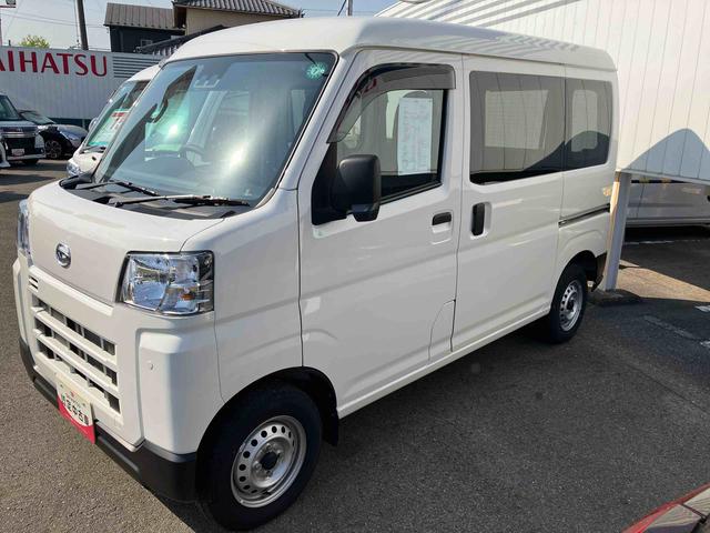 ハイゼットカーゴＤＸ４ＷＤ　ＣＶＴ　衝突被害軽減ブレーキ　横滑り防止装置　ＡＢＳ　アイドリングストップ　マニュアルエアコン　パワーステアリング　前席パワーウィンドウ　リヤヒーター　両側スライドドア（福島県）の中古車