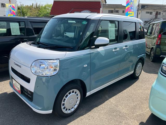 ムーヴキャンバスストライプスＸ２ＷＤ　ＣＶＴ　カーナビ　ドライブレコーダー　オートエアコン　ベンチシート　衝突被害軽減ブレーキ　横滑り防止装置　ＡＢＳ　アイドリングストップ　プッシュボタンスタート　両側電動スライドドア（福島県）の中古車