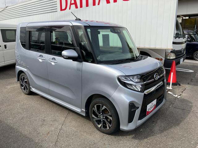 タントカスタムＸ２ＷＤ　ＣＶＴ　６６０ｃｃ　カーナビ　バックモニター　衝突被害軽減ブレーキ　横滑り防止装置　ＡＢＳ　運転席・助手席エアバッグ　アイドリングストップ　プッシュボタンスタート　両側電動スライドドア（福島県）の中古車
