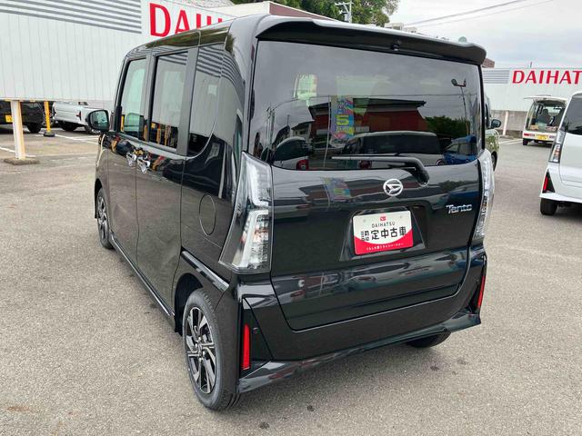 タントカスタムX2WD CVT 660cc 衝突被害軽減ブレーキ 横滑り防止装置 ABS アイドリングストップ プッシュボタンスタート 両側電動スライドドア 前席シートヒーター オートエアコン ベンチシート(福島県)の中古車