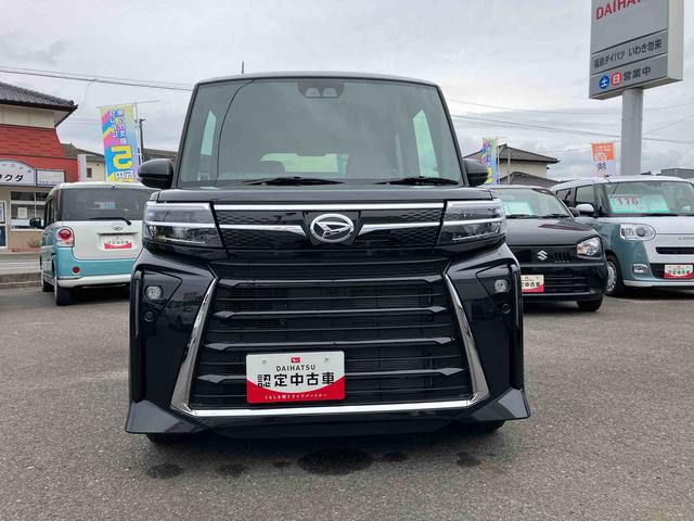 タントカスタムX2WD CVT 660cc 衝突被害軽減ブレーキ 横滑り防止装置 ABS アイドリングストップ プッシュボタンスタート 両側電動スライドドア 前席シートヒーター オートエアコン ベンチシート(福島県)の中古車