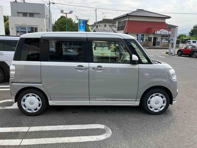 ムーヴキャンバスＧメイクアップリミテッド　ＳＡIII２ＷＤ　ＣＶＴ　６６０ｃｃ　カーナビ　両側電動スライドドア　衝突被害軽減ブレーキ　横滑り防止装置　ＡＢＳ　アイドリングストップ　プッシュボタンスタート　オートエアコン　ベンチシート（福島県）の中古車