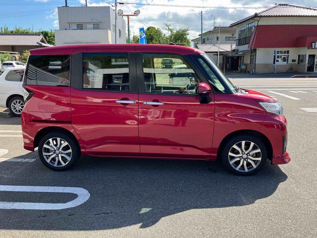 トールカスタムＧ　ターボ　ＳＡIII２ＷＤ　ＣＶＴ　１０００ｃｃ　ターボ　両側電動スライドドア　ＥＴＣ車載器　ナビ　クルーズコントロール　衝突被害軽減ブレーキ　横滑り防止装置　ＡＢＳ　アイドリングストップ　プッシュボタンスタート（福島県）の中古車