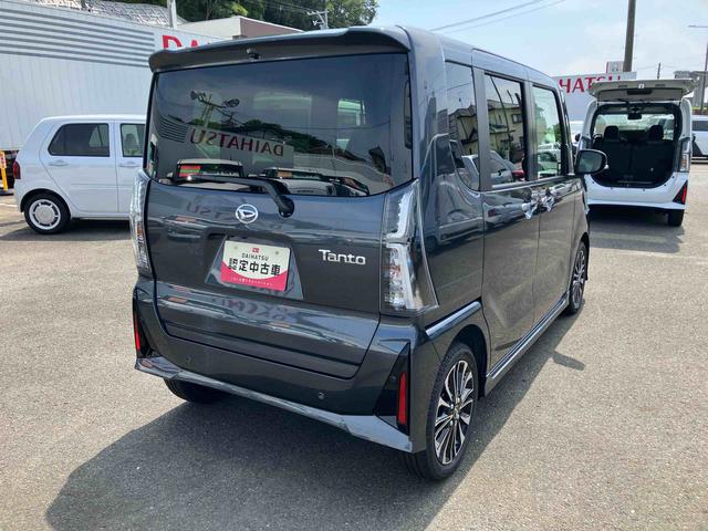 タントカスタムＲＳ２ＷＤ　ＣＶＴ　６６０ｃｃ　両側電動スライドドア　衝突被害軽減ブレーキ　横滑り防止装置　ＡＢＳ　アイドリングストップ　プッシュボタンスタート　オートエアコン　前席シートヒーター　届出済未使用車（福島県）の中古車