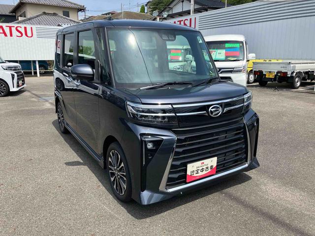 タントカスタムＲＳ２ＷＤ　ＣＶＴ　６６０ｃｃ　両側電動スライドドア　衝突被害軽減ブレーキ　横滑り防止装置　ＡＢＳ　アイドリングストップ　プッシュボタンスタート　オートエアコン　前席シートヒーター　届出済未使用車（福島県）の中古車