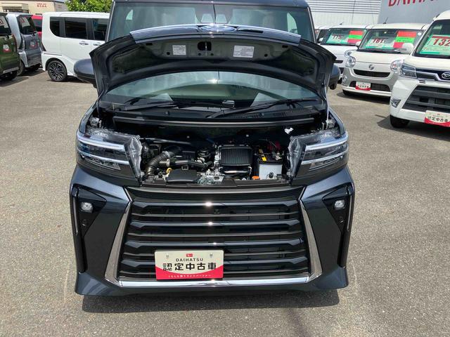 タントカスタムＲＳ２ＷＤ　ＣＶＴ　６６０ｃｃ　両側電動スライドドア　衝突被害軽減ブレーキ　横滑り防止装置　ＡＢＳ　アイドリングストップ　プッシュボタンスタート　オートエアコン　前席シートヒーター　届出済未使用車（福島県）の中古車