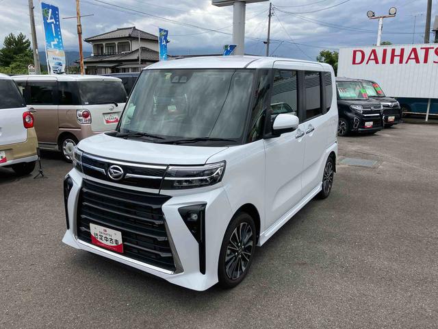 タントカスタムＲＳ２ＷＤ　ＣＶＴ　６６０ｃｃ　ターボ　両側電動スライドドア　衝突被害軽減ブレーキ　横滑り防止装置　ＡＢＳ　アイドリングストップ　プッシュボタンスタート　ベンチシート　サイドエアバッグ　オートエアコン（福島県）の中古車