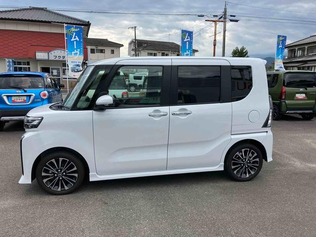 タントカスタムＲＳ２ＷＤ　ＣＶＴ　６６０ｃｃ　ターボ　両側電動スライドドア　衝突被害軽減ブレーキ　横滑り防止装置　ＡＢＳ　アイドリングストップ　プッシュボタンスタート　ベンチシート　サイドエアバッグ　オートエアコン（福島県）の中古車