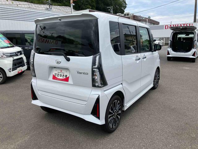 タントカスタムＲＳ２ＷＤ　ＣＶＴ　６６０ｃｃ　ターボ　両側電動スライドドア　衝突被害軽減ブレーキ　横滑り防止装置　ＡＢＳ　アイドリングストップ　プッシュボタンスタート　ベンチシート　サイドエアバッグ　オートエアコン（福島県）の中古車