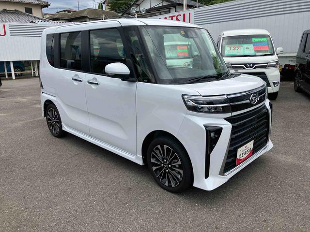 タントカスタムＲＳ２ＷＤ　ＣＶＴ　６６０ｃｃ　ターボ　両側電動スライドドア　衝突被害軽減ブレーキ　横滑り防止装置　ＡＢＳ　アイドリングストップ　プッシュボタンスタート　ベンチシート　サイドエアバッグ　オートエアコン（福島県）の中古車