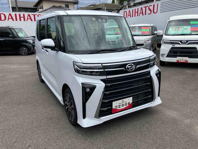 タントカスタムＲＳ２ＷＤ　ＣＶＴ　６６０ｃｃ　ターボ　両側電動スライドドア　衝突被害軽減ブレーキ　横滑り防止装置　ＡＢＳ　アイドリングストップ　プッシュボタンスタート　ベンチシート　サイドエアバッグ　オートエアコン（福島県）の中古車