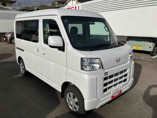 ハイゼットカーゴクルーズターボ４ＷＤ　ＣＶＴ　６６０ｃｃ　両側スライドドア　衝突被害軽減ブレーキ　横滑り防止装置　ＡＢＳ　アイドリングストップ　プッシュボタンスタート　リヤヒーター　前席パワーウィンドウ　届出済未使用車（福島県）の中古車