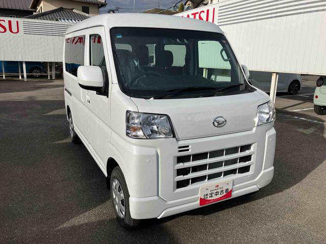 ハイゼットカーゴクルーズターボ４ＷＤ　ＣＶＴ　６６０ｃｃ　両側スライドドア　衝突被害軽減ブレーキ　横滑り防止装置　ＡＢＳ　アイドリングストップ　プッシュボタンスタート　リヤヒーター　前席パワーウィンドウ　届出済未使用車（福島県）の中古車