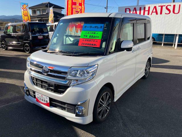 タントカスタムRS トップエディションSA ターボ 車検整備付2WD CVT 660cc ターボ スマートアシスト1 衝突被害軽減ブレーキ 横滑り防止装置 ABS アイドリングストップ プッシュボタンスタート 両側電動スライドドア 車検整備付 ワンオーナー車(福島県)の中古車