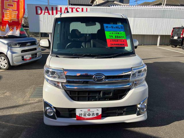 タントカスタムRS トップエディションSA ターボ 車検整備付2WD CVT 660cc ターボ スマートアシスト1 衝突被害軽減ブレーキ 横滑り防止装置 ABS アイドリングストップ プッシュボタンスタート 両側電動スライドドア 車検整備付 ワンオーナー車(福島県)の中古車