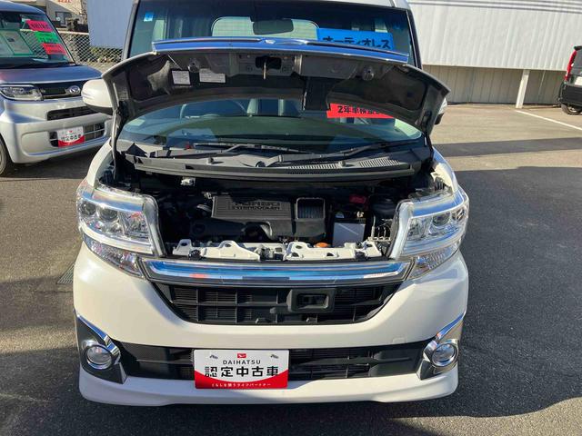 タントカスタムRS トップエディションSA ターボ 車検整備付2WD CVT 660cc ターボ スマートアシスト1 衝突被害軽減ブレーキ 横滑り防止装置 ABS アイドリングストップ プッシュボタンスタート 両側電動スライドドア 車検整備付 ワンオーナー車(福島県)の中古車