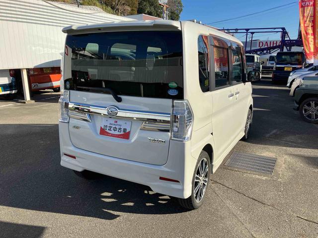 タントカスタムRS トップエディションSA ターボ 車検整備付2WD CVT 660cc ターボ スマートアシスト1 衝突被害軽減ブレーキ 横滑り防止装置 ABS アイドリングストップ プッシュボタンスタート 両側電動スライドドア 車検整備付 ワンオーナー車(福島県)の中古車