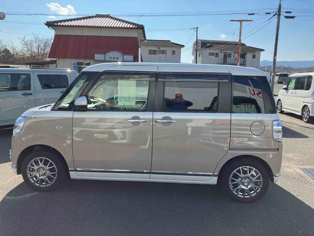 ムーヴキャンバスGメイクアップVS SAIII 車検整備付2WD CVT 660cc カーナビ 全方位モニター ドライブレコーダー ETC 両側電動スライドドア 衝突被害軽減ブレーキ 横滑り防止装置 ABS アイドリングストップ プッシュボタンスタート(福島県)の中古車