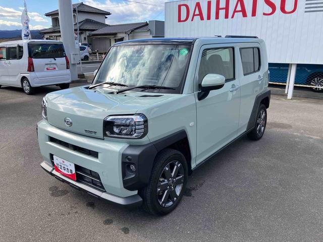 タフトGターボ 車検整備付2WD CVT 660cc ディスプレイオーディオ 衝突被害軽減ブレーキ 横滑り防止装置 ABS アイドリングストップ プッシュボタンスタート クルーズコントロール 前席シートヒーター 車検整備付(福島県)の中古車