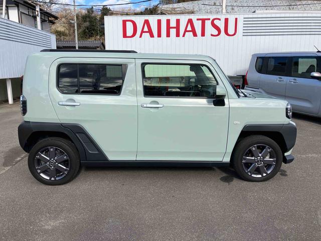 タフトGターボ 車検整備付2WD CVT 660cc ディスプレイオーディオ 衝突被害軽減ブレーキ 横滑り防止装置 ABS アイドリングストップ プッシュボタンスタート クルーズコントロール 前席シートヒーター 車検整備付(福島県)の中古車