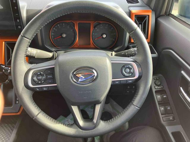 タフトGターボ 車検整備付2WD CVT 660cc ディスプレイオーディオ 衝突被害軽減ブレーキ 横滑り防止装置 ABS アイドリングストップ プッシュボタンスタート クルーズコントロール 前席シートヒーター 車検整備付(福島県)の中古車