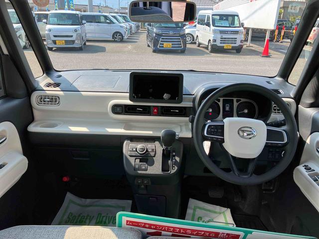 ムーヴキャンバスストライプスＧ２ＷＤ　ＣＶＴ　６６０ｃｃ　衝突被害軽減ブレーキ　横滑り防止機能　電動パーキングブレーキ　両側電動スライドドア　前席シートヒーター　アイドリングストップ　プッシュボタンスタート（福島県）の中古車