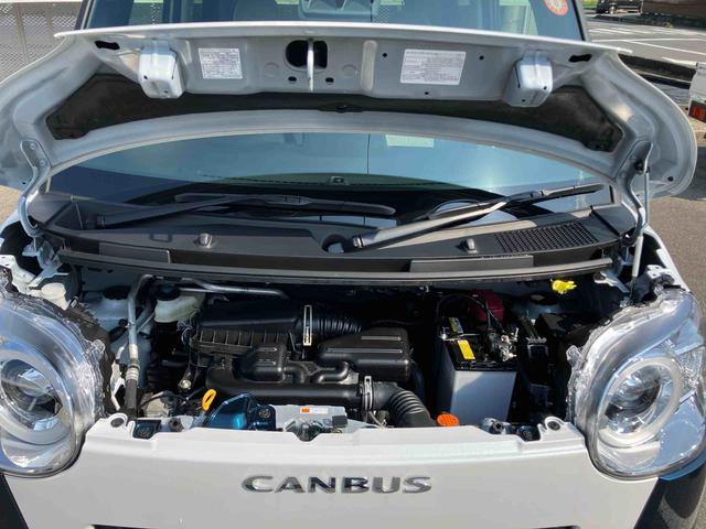 ムーヴキャンバスストライプスＧ２ＷＤ　ＣＶＴ　６６０ｃｃ　衝突被害軽減ブレーキ　横滑り防止機能　電動パーキングブレーキ　両側電動スライドドア　前席シートヒーター　アイドリングストップ　プッシュボタンスタート（福島県）の中古車