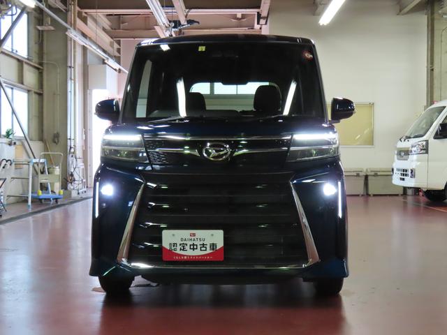 タントカスタムＸ２ＷＤ　ＣＶＴ　衝突被害軽減ブレーキ　横滑り防止装置　ＡＢＳ　アイドリングストップ　プッシュボタンスタート　両側電動スライドドア　ＥＴＣ　前席シートヒーター　オートエアコン　電動パーキングブレーキ（福島県）の中古車