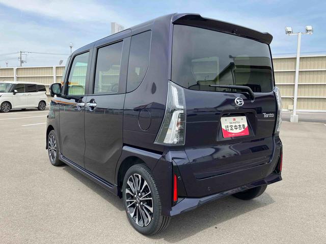 タントカスタムＲＳ２ＷＤ　ＣＶＴ　６６０ｃｃ　ターボ　衝突被害軽減ブレーキ　横滑り防止装置　ＡＢＳ　アイドリングストップ　プッシュボタンスタート　両側電動スライドドア　前席シートヒーター　パノラマモニター対応カメラ（福島県）の中古車