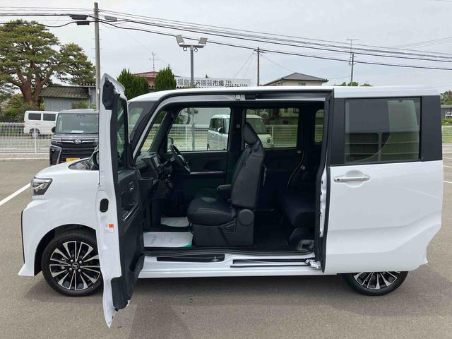 タントカスタムＲＳ２ＷＤ　ＣＶＴ　６６０ｃｃ　ターボ　ナビ　バックモニター　ドライブレコーダー　衝突被害軽減ブレーキ　横滑り防止装置　ＡＢＳ　アイドリングストップ　プッシュボタンスタート　両側電動スライドドア（福島県）の中古車