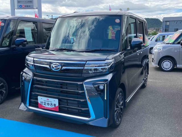 タントカスタムＲＳ２ＷＤ　ＣＶＴ　ターボ　６６０ｃｃ　ナビ　ドライブレコーダー　全方位モニター　衝突被害軽減ブレーキ　横滑り防止装置　ＡＢＳ　アイドリングストップ　プッシュボタンスタート　両側電動スライドドア（福島県）の中古車