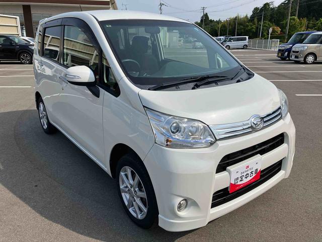 ムーヴカスタム　Ｘ２ＷＤ　ＣＶＴ　６６０ｃｃ　ＡＢＳ　運転席・助手席エアバッグ　アイドリングストップ　プッシュボタンスタート　オートエアコン　ベンチシート　スマートキー　車検整備付　ワンオーナー車（福島県）の中古車