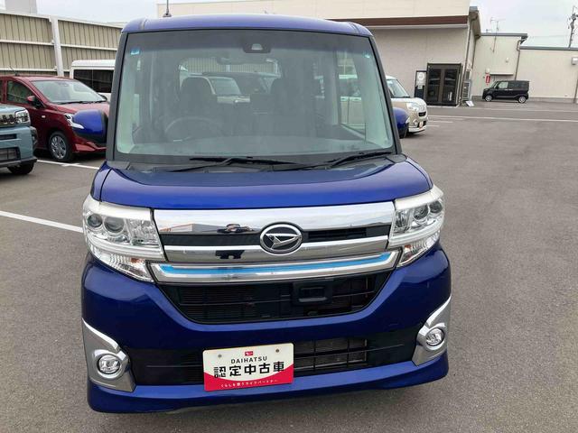 タントカスタムX トップエディションSAII2WD CVT 660cc 両側スライドドア ナビ オートエアコン 衝突被害軽減ブレーキ 横滑り防止装置 ABS アイドリングストップ プッシュボタンスタート スマートキー ワンオーナー車(福島県)の中古車