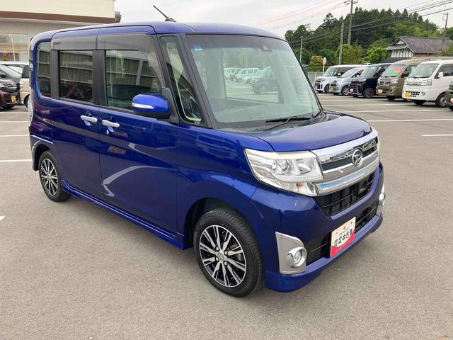 タントカスタムX トップエディションSAII2WD CVT 660cc 両側スライドドア ナビ オートエアコン 衝突被害軽減ブレーキ 横滑り防止装置 ABS アイドリングストップ プッシュボタンスタート スマートキー ワンオーナー車(福島県)の中古車