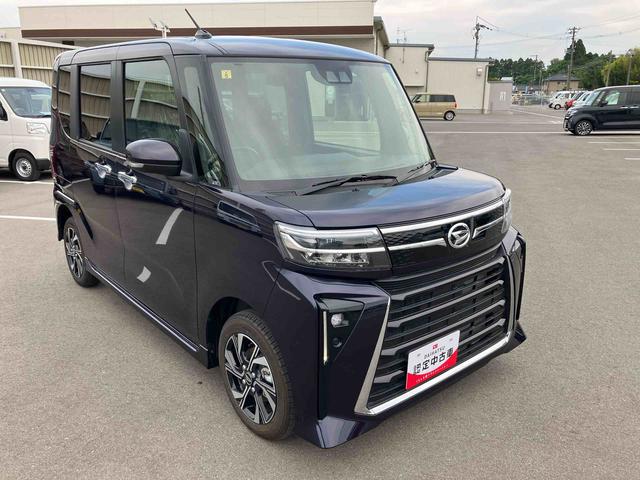 タントカスタムＸ２ＷＤ　ＣＶＴ　６６０ｃｃ　両側電動スライドドア　衝突被害軽減ブレーキ　横滑り防止装置　ＡＢＳ　サイドエアバッグ　前席シートヒーター　アイドリングストップ　プッシュボタンスタート　スマートキー（福島県）の中古車