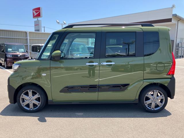 タントファンクロスターボ２ＷＤ　ＣＶＴ　６６０ｃｃ　衝突被害軽減ブレーキ　横滑り防止装置　ＡＢＳ　アイドリングストップ　プッシュボタンスタート　両側電動スライドドア　前席シートヒーター　ベンチシート　オートエアコン（福島県）の中古車