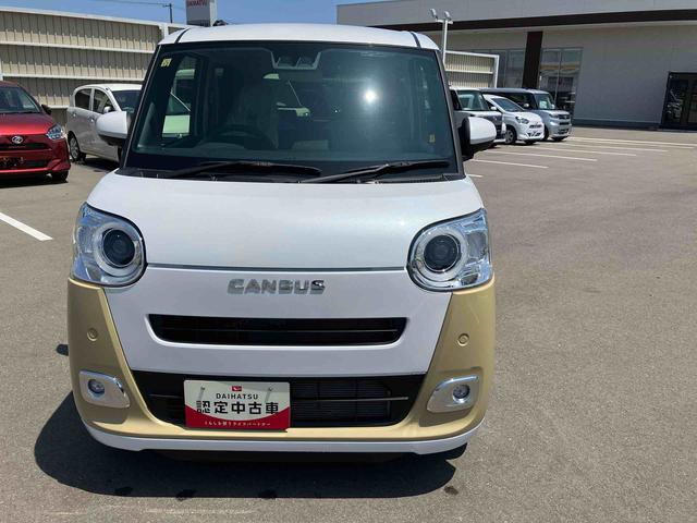 ムーヴキャンバスストライプスＧ２ＷＤ　ＣＶＴ　６６０ｃｃ　カーナビ　全方位モニター用カメラ　両側電動スライドドア　衝突被害軽減ブレーキ　横滑り防止装置　ＡＢＳ　アイドリングストップ　プッシュボタンスタート　前席シートヒーター（福島県）の中古車