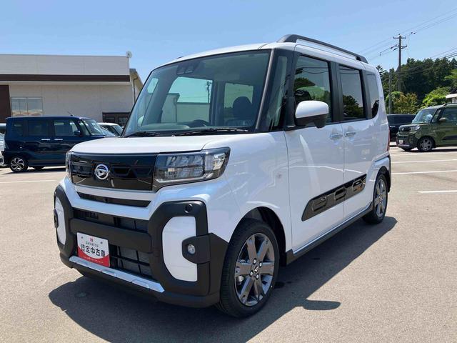 タントファンクロスターボ２ＷＤ　ＣＶＴ　６６０ｃｃ　両側電動スライドドア　衝突被害軽減ブレーキ　横滑り防止装置　ＡＢＳ　アイドリングストップ　プッシュボタンスタート　オートエアコン　前席シートヒーター　全方位モニター用カメラ（福島県）の中古車