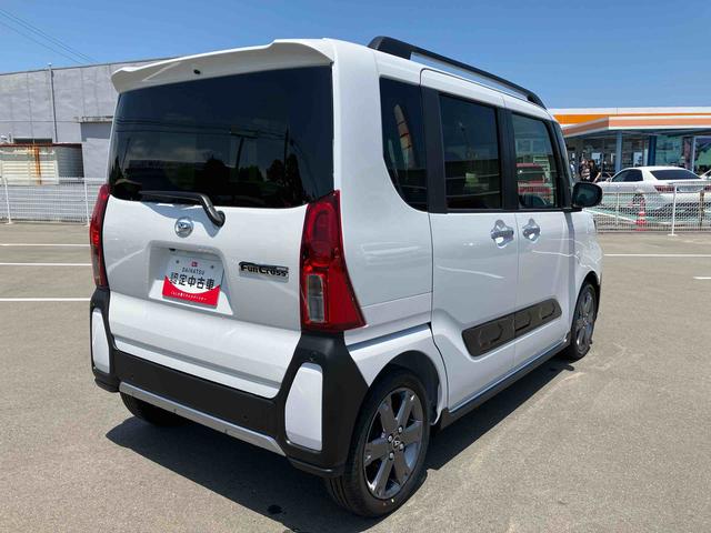 タントファンクロスターボ２ＷＤ　ＣＶＴ　６６０ｃｃ　両側電動スライドドア　衝突被害軽減ブレーキ　横滑り防止装置　ＡＢＳ　アイドリングストップ　プッシュボタンスタート　オートエアコン　前席シートヒーター　全方位モニター用カメラ（福島県）の中古車