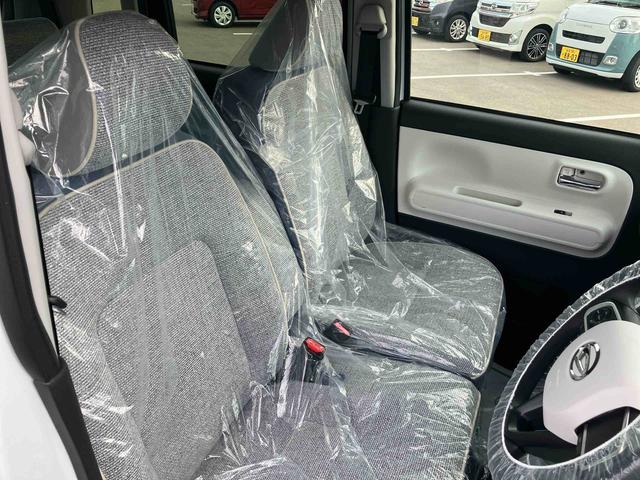 ムーヴキャンバスストライプスＧ２ＷＤ　ＣＶＴ　６６０ｃｃ　両側電動スライドドア　衝突被害軽減ブレーキ　横滑り防止装置　ＡＢＳ　アイドリングストップ　プッシュボタンスタート　前席シートヒーター　ホットカップホルダー　届出済未使用車（福島県）の中古車