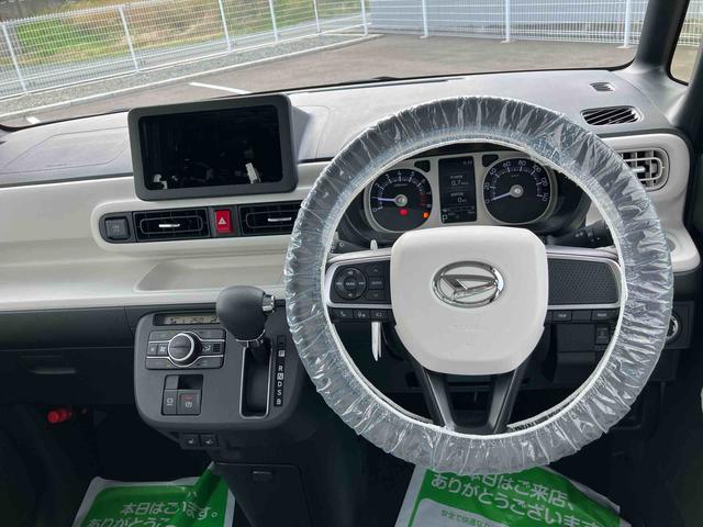 ムーヴキャンバスストライプスＧ２ＷＤ　ＣＶＴ　６６０ｃｃ　両側電動スライドドア　衝突被害軽減ブレーキ　横滑り防止装置　ＡＢＳ　アイドリングストップ　プッシュボタンスタート　前席シートヒーター　ホットカップホルダー　届出済未使用車（福島県）の中古車