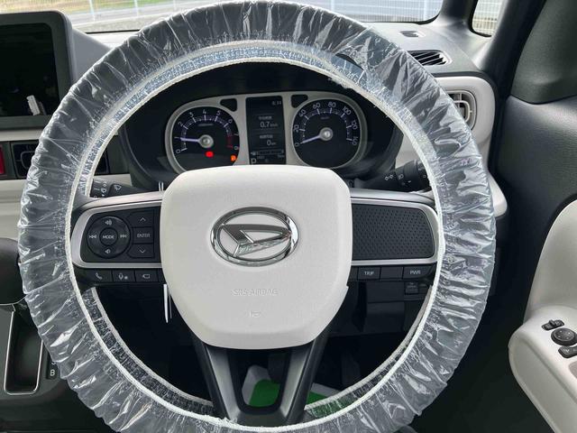 ムーヴキャンバスストライプスＧ２ＷＤ　ＣＶＴ　６６０ｃｃ　両側電動スライドドア　衝突被害軽減ブレーキ　横滑り防止装置　ＡＢＳ　アイドリングストップ　プッシュボタンスタート　前席シートヒーター　ホットカップホルダー　届出済未使用車（福島県）の中古車