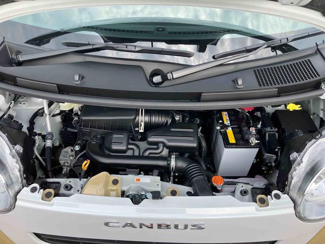 ムーヴキャンバスストライプスＧ２ＷＤ　ＣＶＴ　６６０ｃｃ　両側電動スライドドア　衝突被害軽減ブレーキ　横滑り防止装置　ＡＢＳ　アイドリングストップ　プッシュボタンスタート　前席シートヒーター　ホットカップホルダー　届出済未使用車（福島県）の中古車
